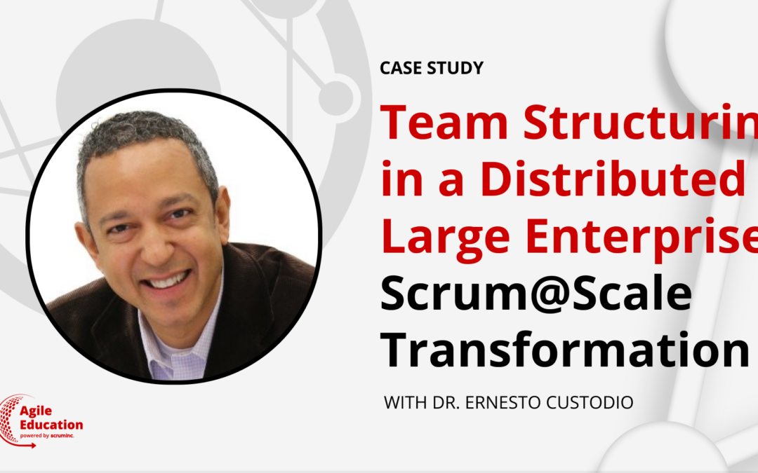 Team Structuring in a Distributed Large Enterprise – Dr. Ernesto Custodio